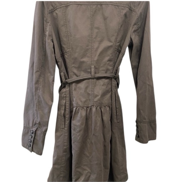 Free People Charcoal Belted w Pockets with pink floral jacket - Picture 4 of 10